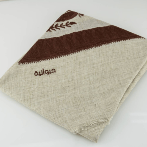 شال كشميري مطرز -ديوانية K122