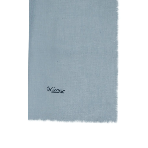 شال كشميري كارتير سماوي سادة