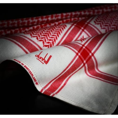 شال دنهل كشميري أحمر بيج