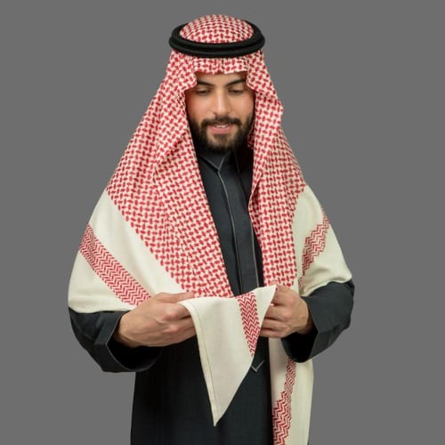 شماغ البسام ماي فير شتوي أحمر