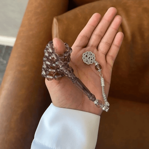 سبحة بكلايت شفاف