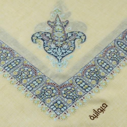 شال كشميري مطرز -ديوانية E232