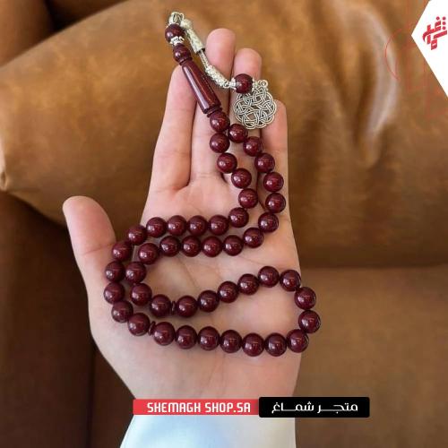 سبحة بكلايت عنابي