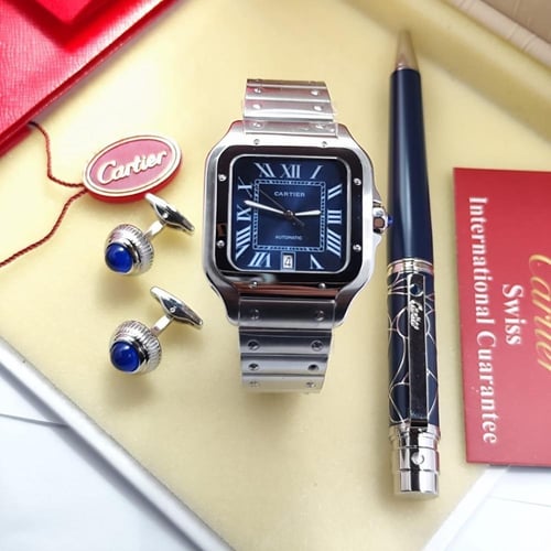 ساعة كارتير و قلم وكبك