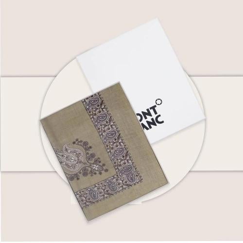 شال كشميري مونت بلانك بيج تطريز عودي