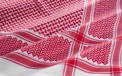 شماغ العطار انجليزي أحمر 2