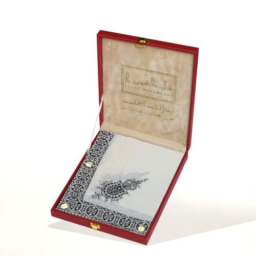 شال كشميري مطرز اسود