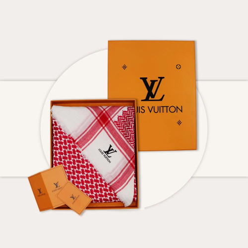 شال كشميري ماركة لويس فيتون تصميم شماغ