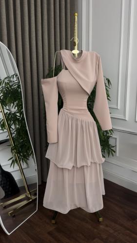 فستان ميد تفتة