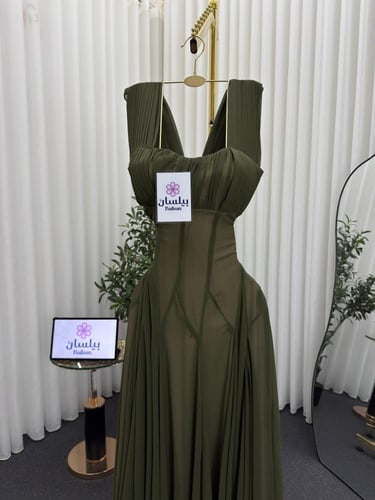 فستان ميد شيفون ( 3 الوان )