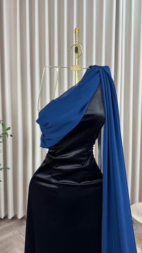 فستان طويل مخمل [ 4 الوان ]