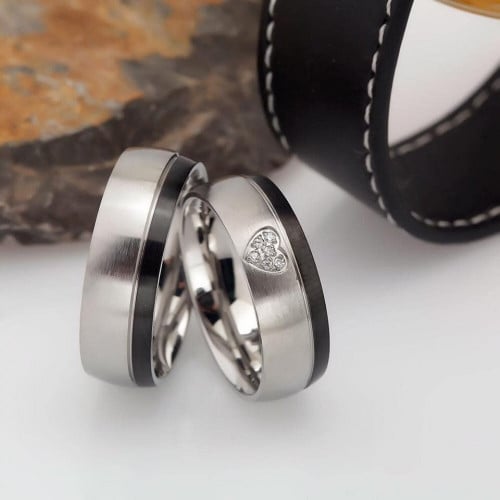 دبل الحب - بتصميم راقي من الفضة الإيطالية عيار 925...