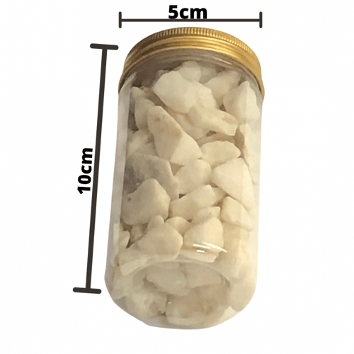 حجر ديكور لون ابيض حجم صغير ( وزن 310g )