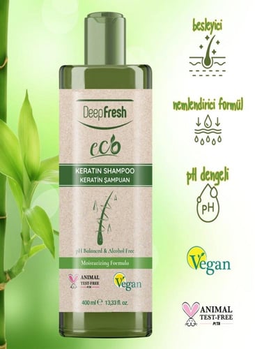 مجموعة ديب فريش ايكو التركية للشعر والجسم نباتية ب...