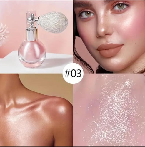 رذاذ قليتر للجسم والوجه عالي اللمعان