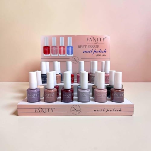 بوكس مناكير فانيتي الاحترافي 24 لون جذاب وثابت - 1...