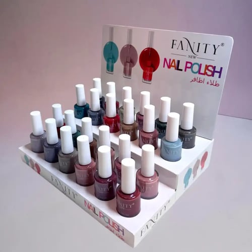 بوكس مناكير فانيتي الاحترافي 24 لون جذاب وثابت - 1...