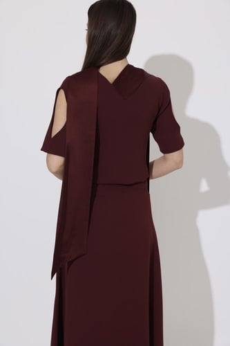 Burgundy SKIRT SET