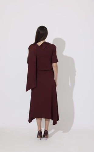 Burgundy SKIRT SET