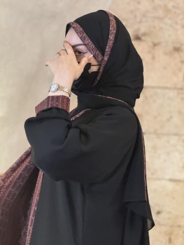 Kashmiri abaya double face