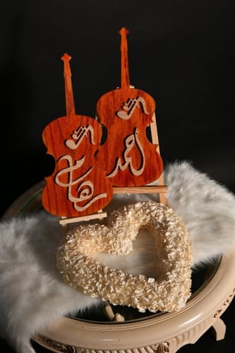 ميني كمان خشبي