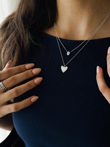 Heart Pearl Necklace