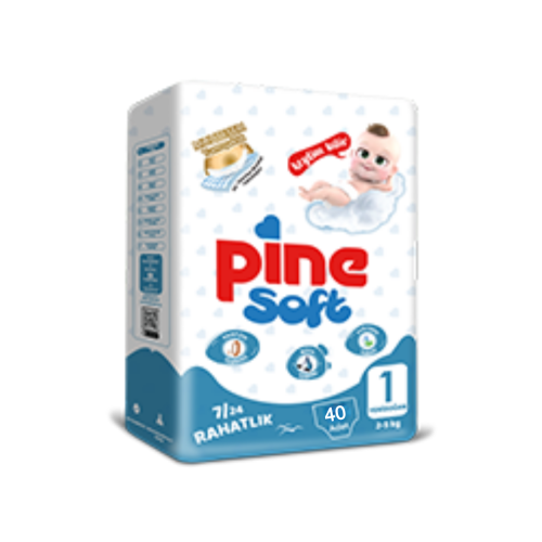 حفاضات أطفال باين رقم 1 حديثي الولادة 2-5 كجم (40ق...