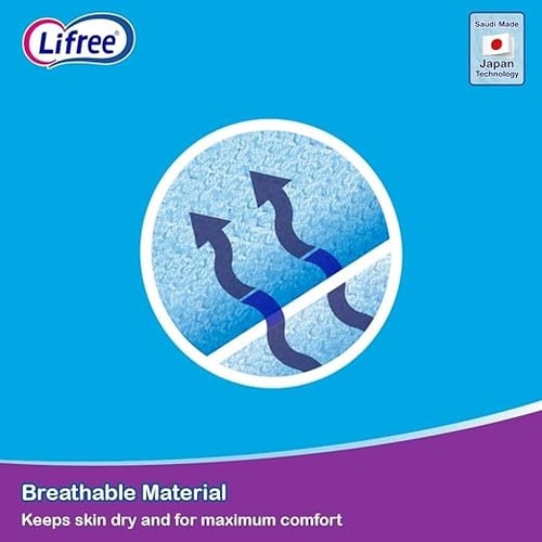 حفاضات لايفري رقيق كلوت للكبار ، مقاس وسط، ، 40 قط...