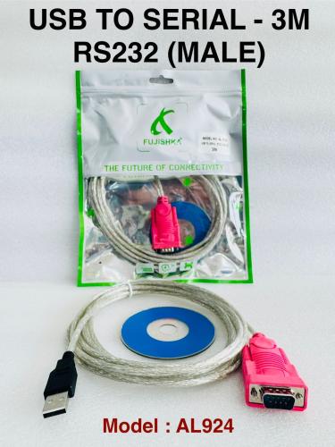 USB إلى RS232 تسلسلي (ذكر) 3 متر