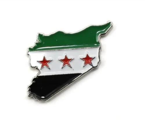 ستيكر معدني خريطة سوريا