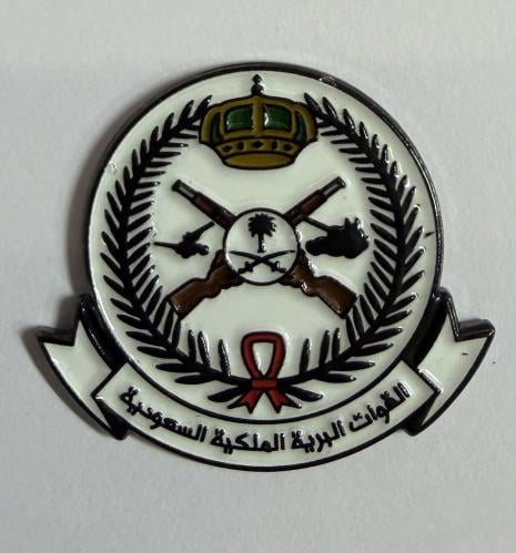 ستيكر معدني القوات البرية الملكية السعودية
