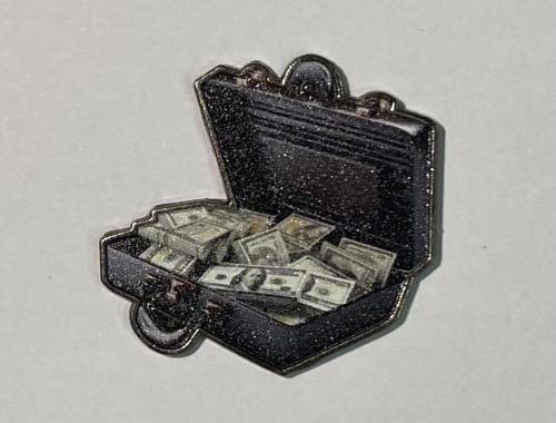ستيكر معدني حقيبة فلوس