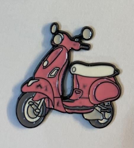 ستيكر معدني دباب وردي