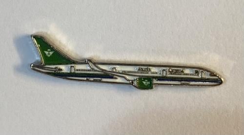 ستيكر معدني طيارة الخطوط السعودية خضراء