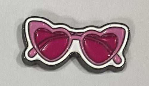 ستيكر معدني نظارة وردية