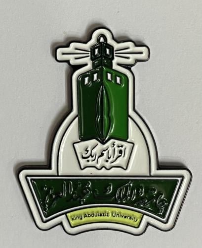 ستيكر معدني جامعة الملك عبدالعزيز