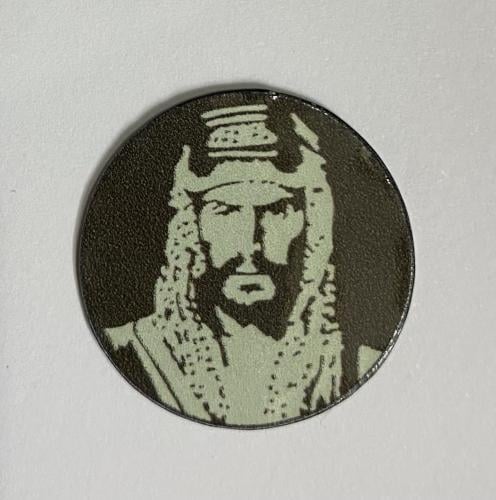 ستيكر معدني الملك عبدالعزيز
