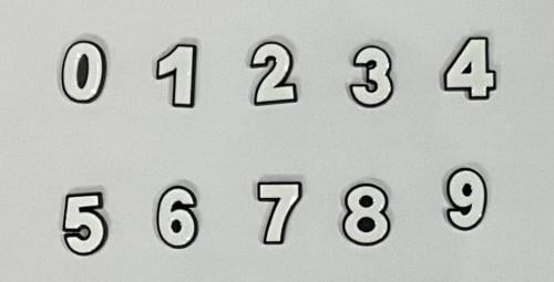 ستيكر معدني ارقام متفرقة