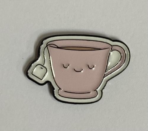 ستيكر معدني كوب شاي كيوت
