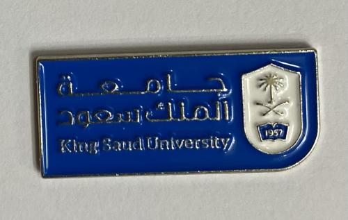 ستيكر معدني جامعة الملك سعود