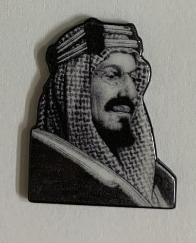 ستيكر معدني الملك عبدالعزيز