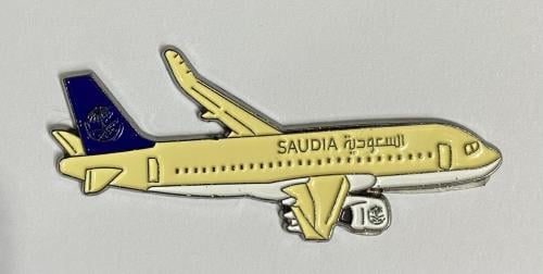 ستيكر معدني طيارة الخطوط السعودية