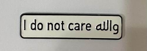 ستيكر معدني والله I don’t care