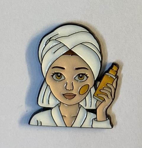 ستيكر معدني عناية بالبشرة