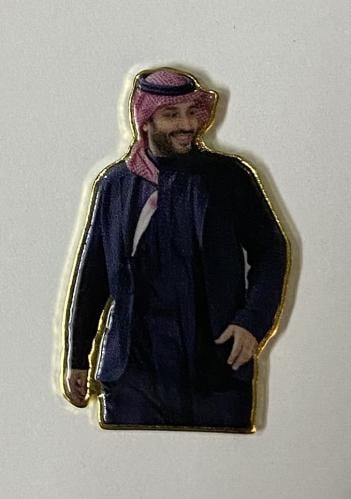 ستيكر معدني ولي العهد محمد بن سلمان
