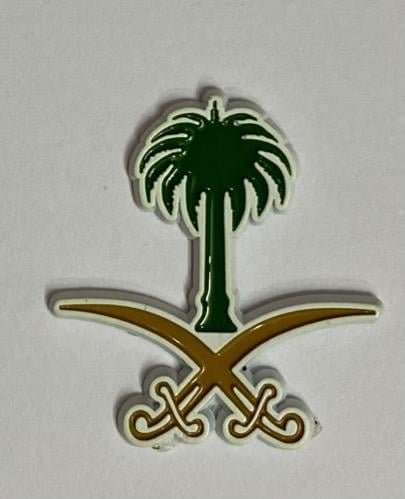 ستيكر معدني سيفين و نخلة