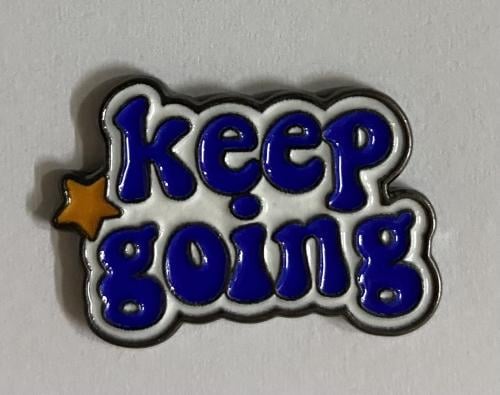 ستيكر معدني keep going