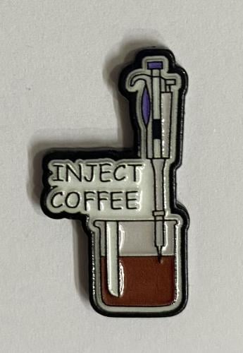 ستيكر معدني inject coffee