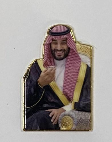 ستيكر معدني ولي العهد محمد بن سلمان