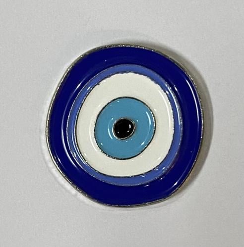 ستيكر معدني العين الزرقاء